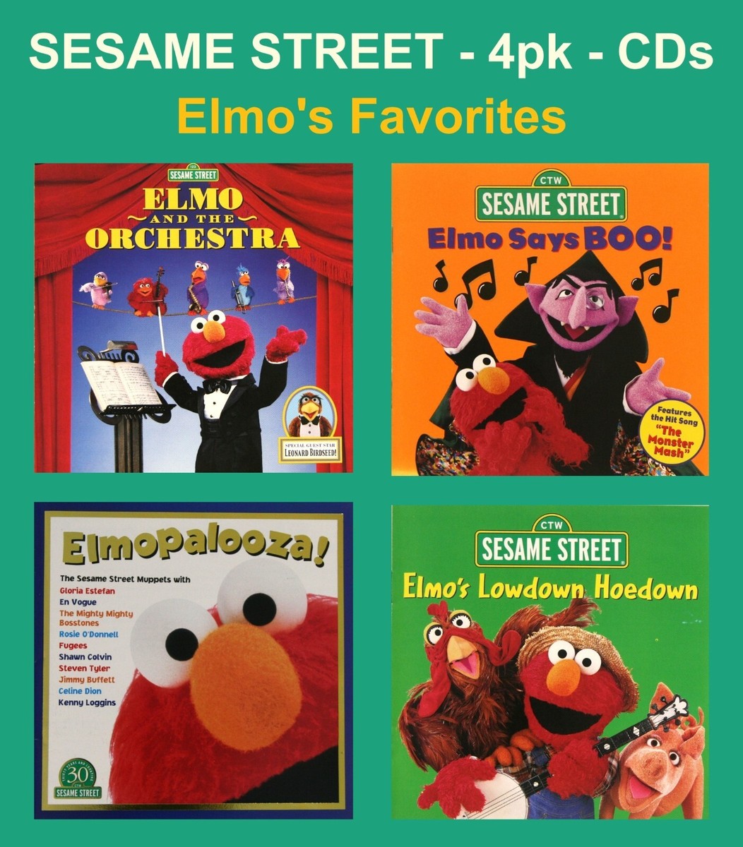 Sesame Street - Elmo's Favorite 4pk; Audio 4xCDs - Sony