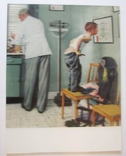 Doctor's Office by Norman Rockwell LARGE 3-D Lenticular Picture 19 x 14 1/2 inch
