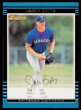 2002 Bowman #427 Jason Botts Texas Rangers Rookie Card. rookie card picture