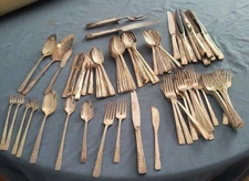 1954 Rogers Oneida 1881 s/p 91pc flatware "Proposal" 4 place setting for 12 plus