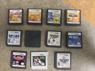 Lot 10 Nintendo DS & 3DS Luigi's Mansion Need For Speed Power Rangers Beyblade