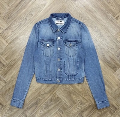 Acne Studios Button Down Blue Denim Jacket Women s Size 36 Eu (UK 8)