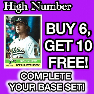 #ad #ad 2025 Topps Heritage HIGH NUMBER BASE Singles U PICK Complete Your Set #501 700 $1.75