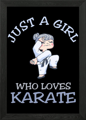 Just A Girl Who Loves Kara Gerahmtes Wandbild Poster Leinwanddruck Bild