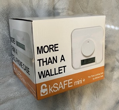 Kitchen Safe Time Locking Container Clear Base White Lid kSafe Timer Lock Box
