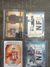 NFL Rookie Relic & Patch Lot (4) – Peyton Manning Gridiron Kings, Williams, Whit