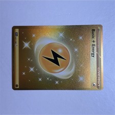 Pokémon Basic Lightning Energy Secret Rare 257/198 SM Full Art Gold Holo