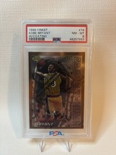 1996 Topps Finest Kobe Bryant W/ Coating ROOKIE CARD PSA 8 NM-MT  LA Lakers RC. rookie card picture