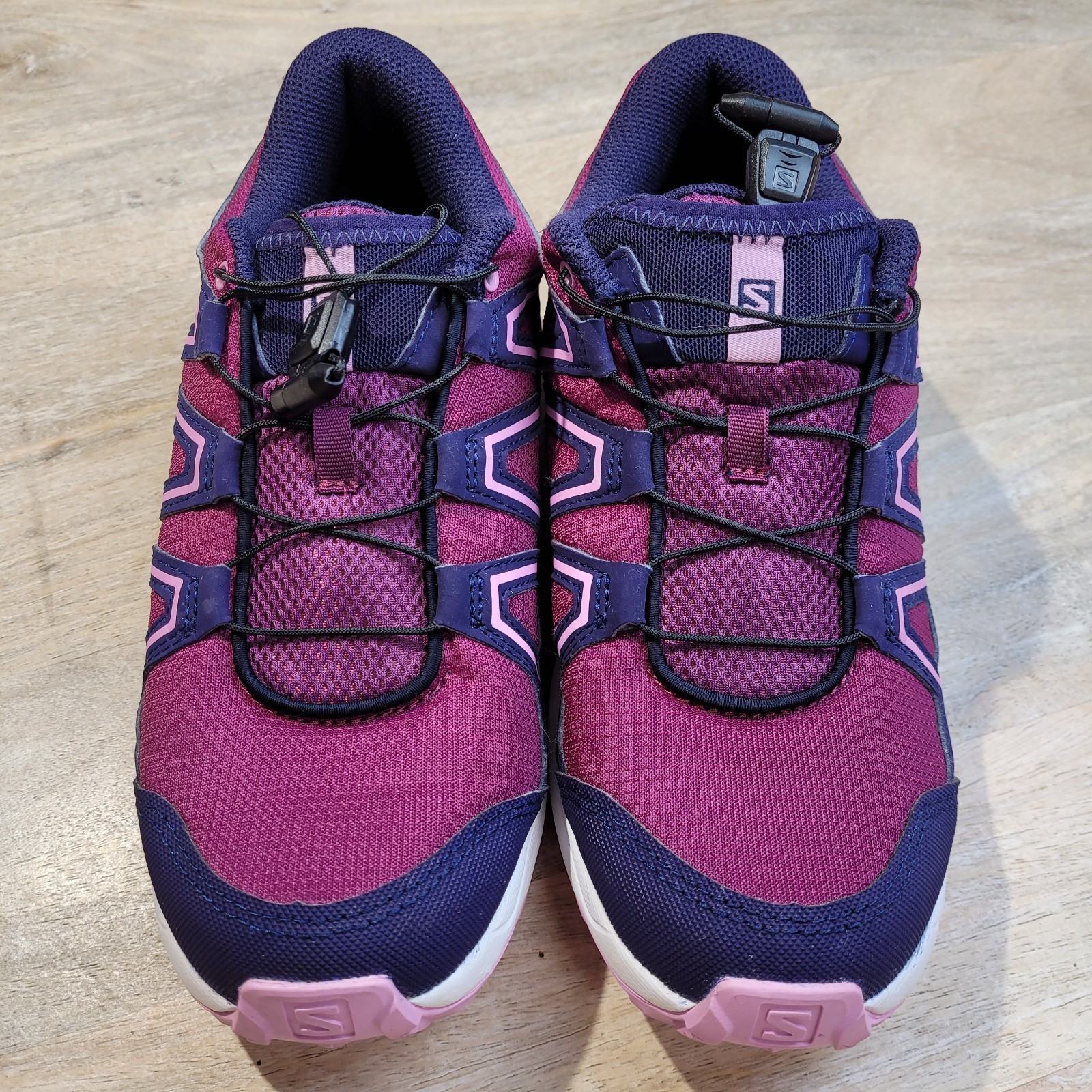Scarpe da ginnastica Salomon giovani ragazze taglia 6 SpeedCross trail running viola