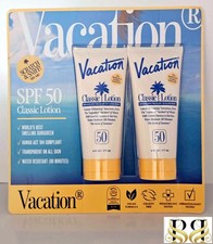 Vacation classic lotion SPF50 broad spectrum sunscreen 6oz 177ml 2 PACK 