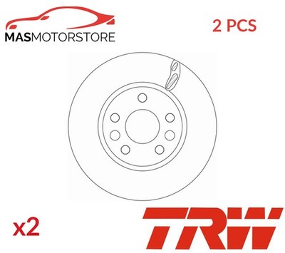 BREMSSCHEIBEN SATZ PAAR VORNE TRW DF6546 2PCS P NEU OE QUALITÄT