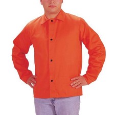 Tillman 6230D Hi-Vis FR Cotton Welding Jacket 30" 9 oz Orange 2X-Large