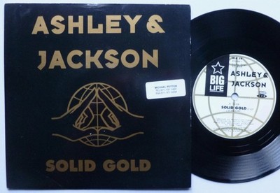 Ashley & Jackson Solid Gold Version 7'' Big Life BLR34 EX/VG 1990 picture slee...