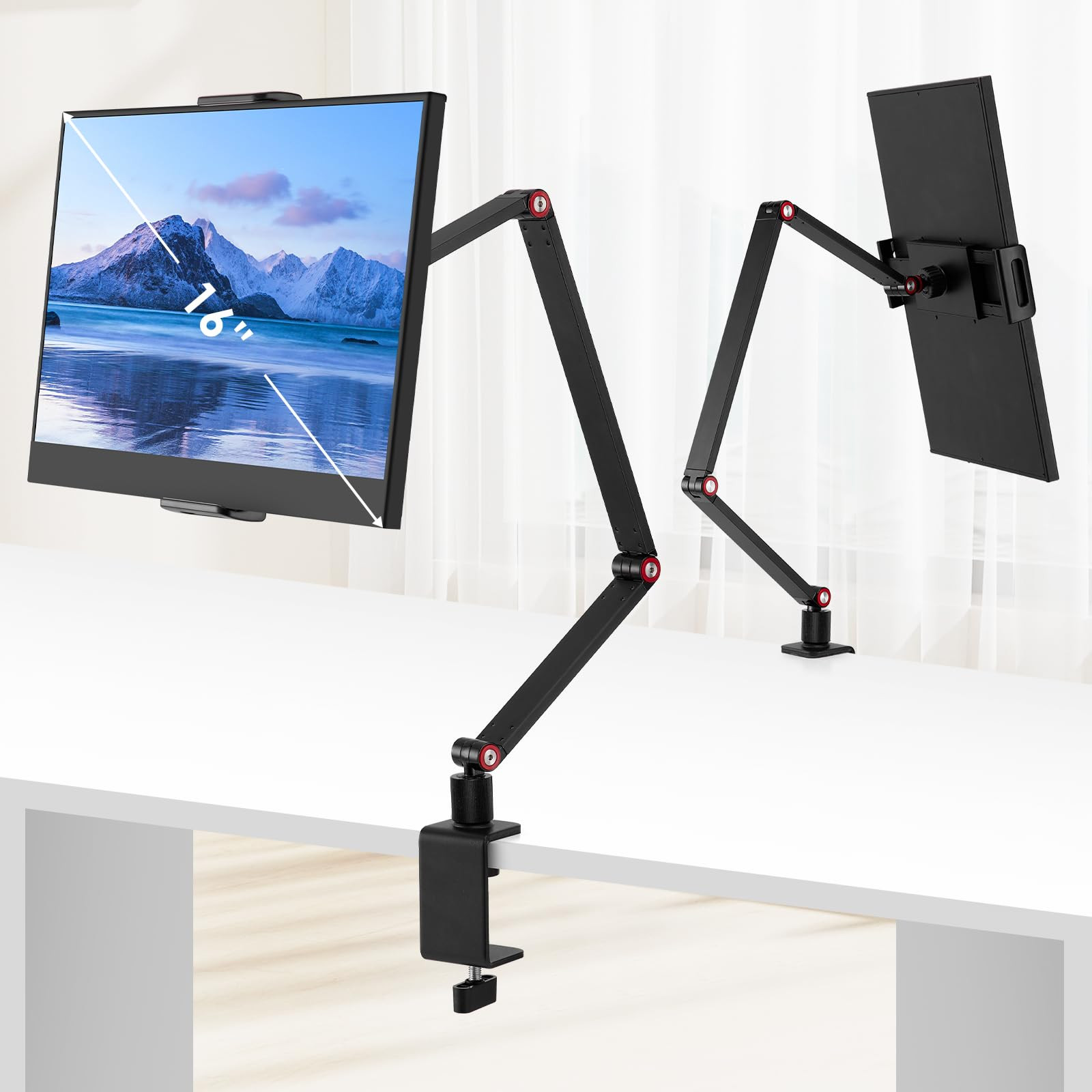 Tablet Stand Holder for ipad,Portable Monitor Stand Holder 15.6'',16'',Desk M...-image
