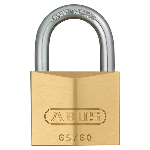 ABUS 65/60mm Brass Padlock Keyed Alike 6606