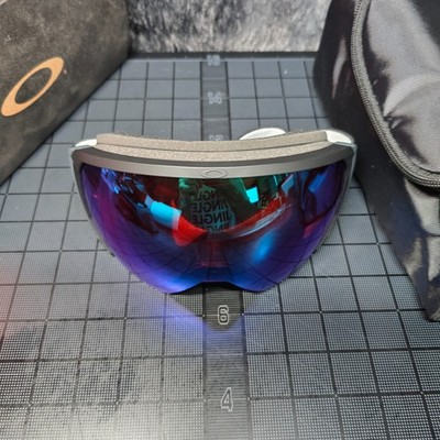 Oakley Flight Path L Snow Goggles Matte Black Prizm Argon Iridium New Box Damage