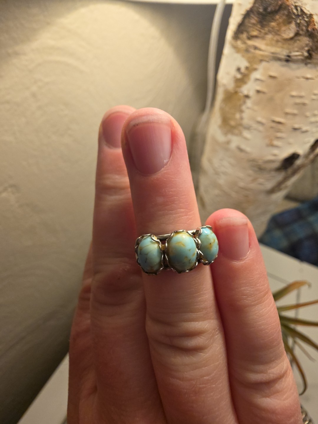 Adjustable  Gem Stone Ring - image 3