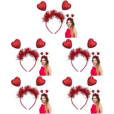  5 Count Herz Haarreifen Party-kopfschmuck Valentins-Stirnband Festliches