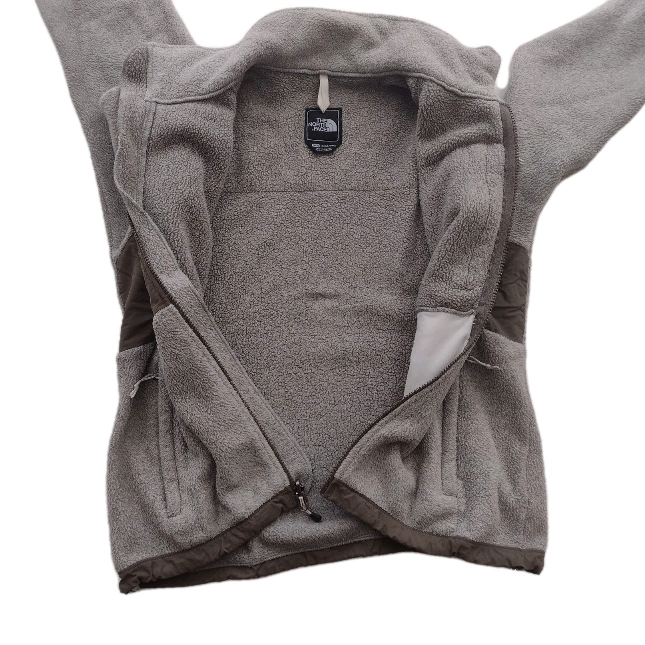 The North Face Women's M Denali Fleece Jacket Light Taupe/Brown/Olive ISSUE thumbnail 3