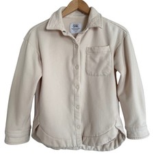 Athleta Girl FleeceLined Snap Collared ButtonDown Basic Layer Warm FrontPocket-M