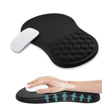 Ergonomic Mouse Pad with Wrist Support  Massage Design   Memory Foam Cushion...