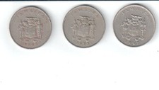 Jamajka, 3 monety, 10 centów , 1972 do 1987