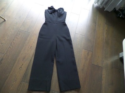 New Latest NO NAME DESIGNER black jumpsuit straight leg, sz S.