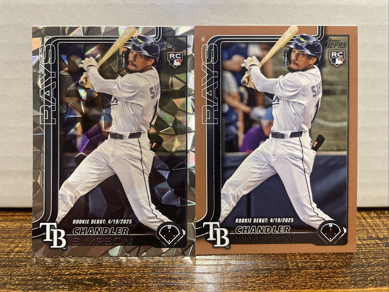 2025 Topps Update - Chandler Simpson #US349 Gold Rookie Debut 0059/2025 (RC)