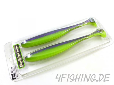 KEITECH Easy Shiner PURPLE CHARTREUSE in 8'' - der große Topgummi aus Japan