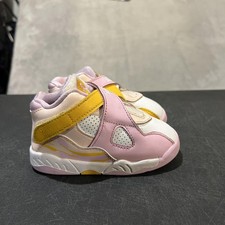 Jordan 8 Retro Shoes Toddler Size 7C Pink Yellow Girls Sneakers CN8093-816