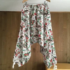 Junya Watanabe CDG Man Linen Sarouel Pants Floral Ad2021 Men Japan Size S
