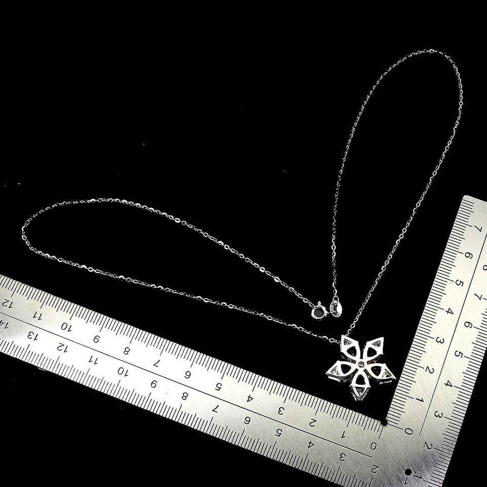 925 Argento Sterling Collana Trilliant Peridoto Ametista Citrino Naturale Gemma - Immagine 3 di 4