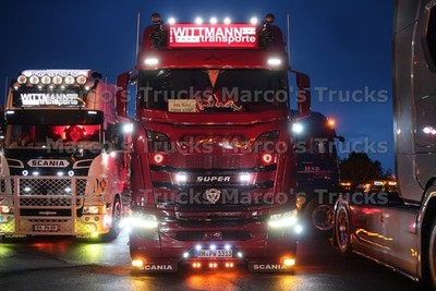 LKW Foto Scania Truck Deutschland rot WITTMANN transporte #l7it