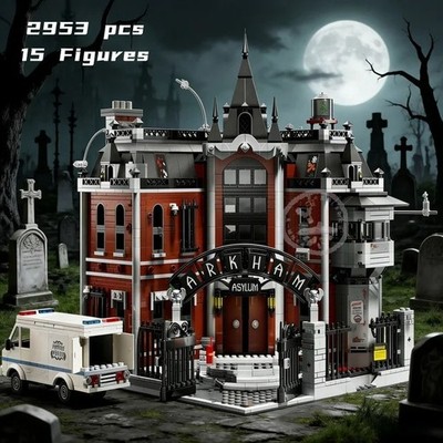 Neu DC Batman Arkham Asylum 76300 Moc 2953 Teile 16 Figuren Aufkleber & Handbuch 