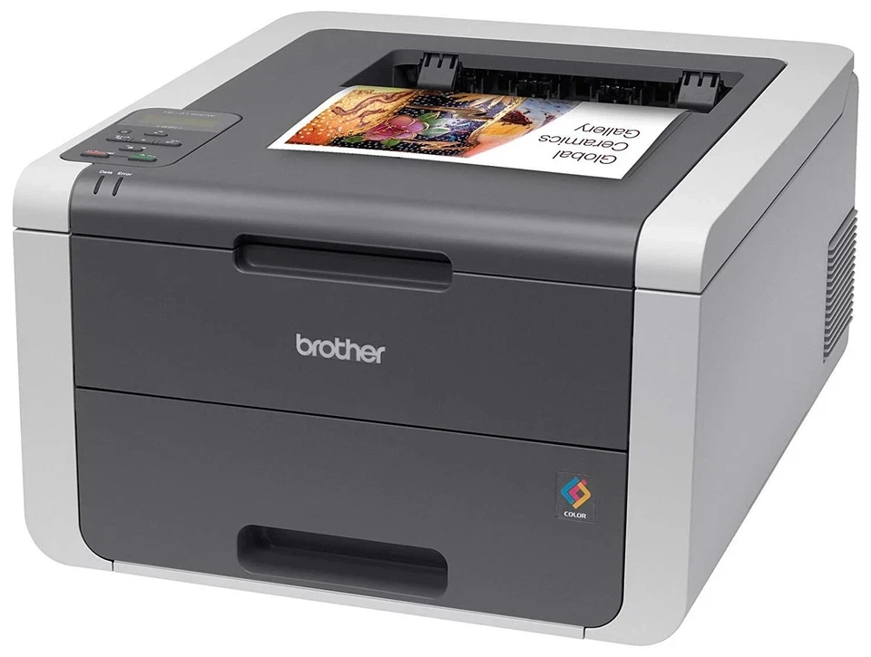 Brother HL-3140cw Colour Laser Printer A4 USB Wi-Fi HL3140CWZU1 - full toners - Image 4 of 4