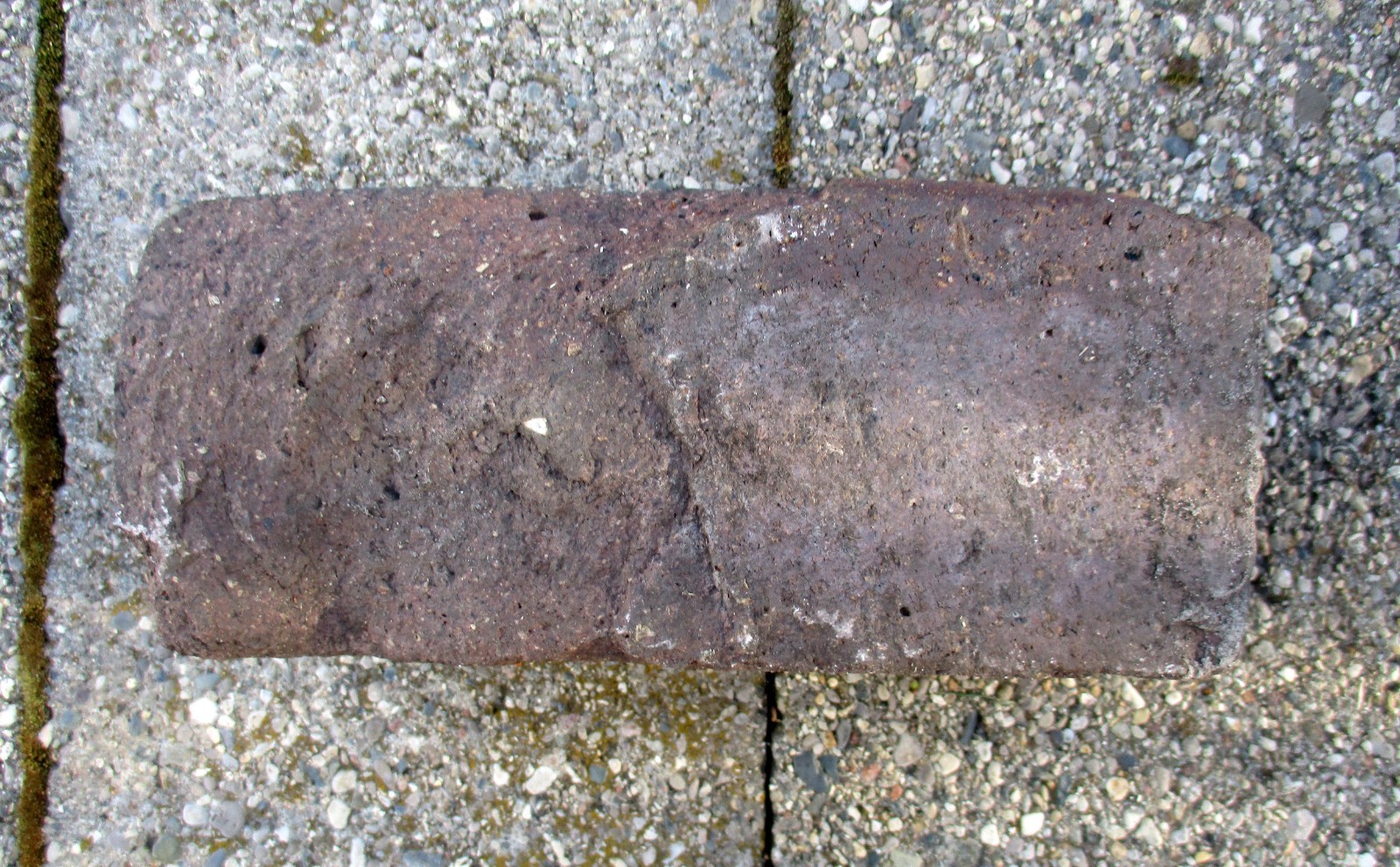 Antique 'Saginaw Block' Street Paving Brick 1894 - 1917 Historical & Collectible