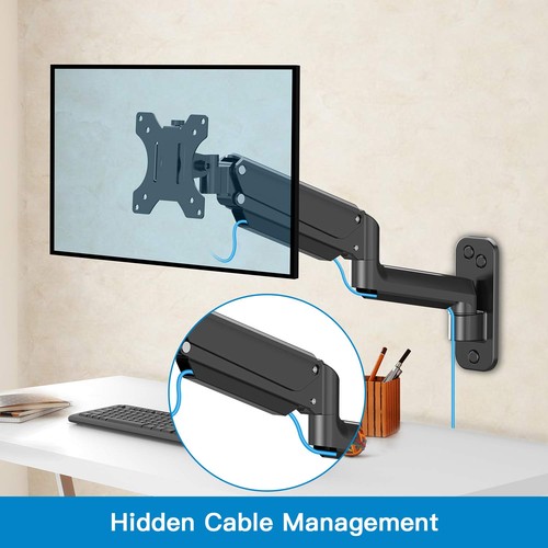 HUANUO Single Monitor Wall Mount for 13 to 32 Inch Computer Screen, Monitor W... - Afbeelding 5 van 8