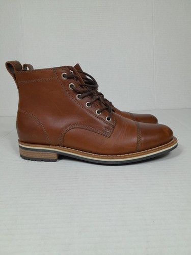 Helm Boots The Hollis Boot in Teak Brown Men Sz 7.5 M