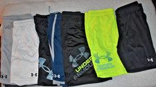Lot of 7 Boy's Under Armor Athletic shorts size YXXL 18/20 1 NWT