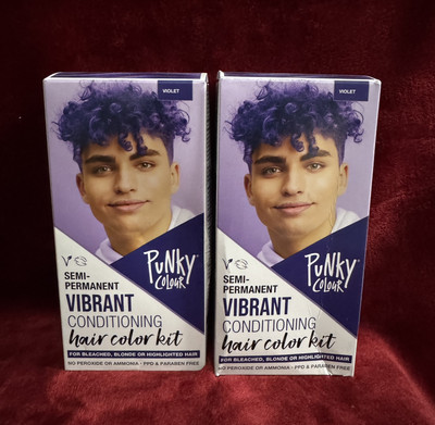 2-Punky Colour Conditioning Semi-Permanent Violet Purple Hair Dye Color Kits