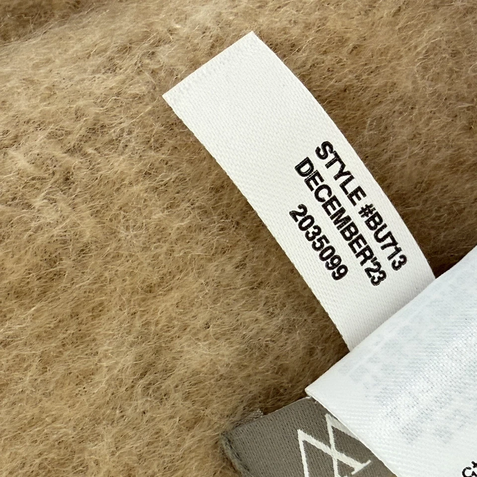 Новый J экипажа матовый вязаный шарф 81 x 15 верблюд коричневый бахрома BU713 - Изображение 4 из 4