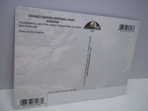 Postcard Grand Canyon National Park Arizona Uncirculated - Picture 2 of 2
