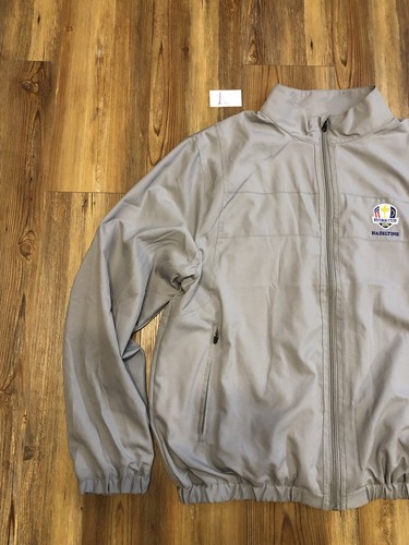 Vintage Ryder Cup 2016 Hazeltine Golf Windbreaker Gray Jacket Men’s Size Large - Picture 2 of 24