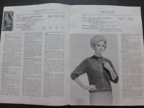 HAND KNIT MOHAIR FASHIONS (1961) - Vintage American Knitting Patterns - Picture 6 of 11