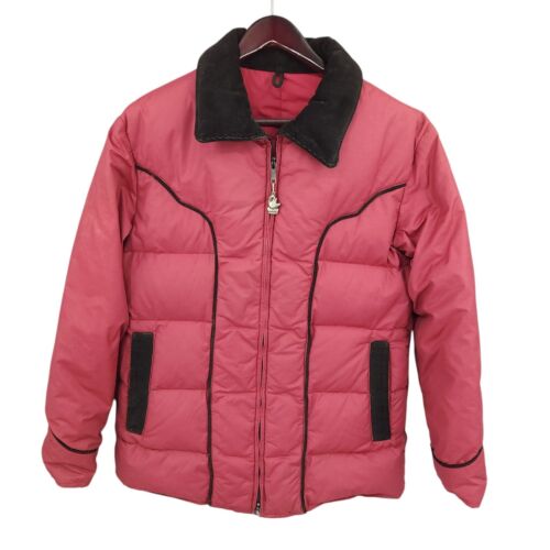 Vtg Comfy Down Puffer Coat Mens Medium Red Quilted USA Winter Jacket