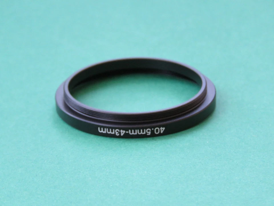 40.5mm-43mm Stepping Step Up Male-Female Filter Ring Adapter 40.5-43 - Image 2 of 2