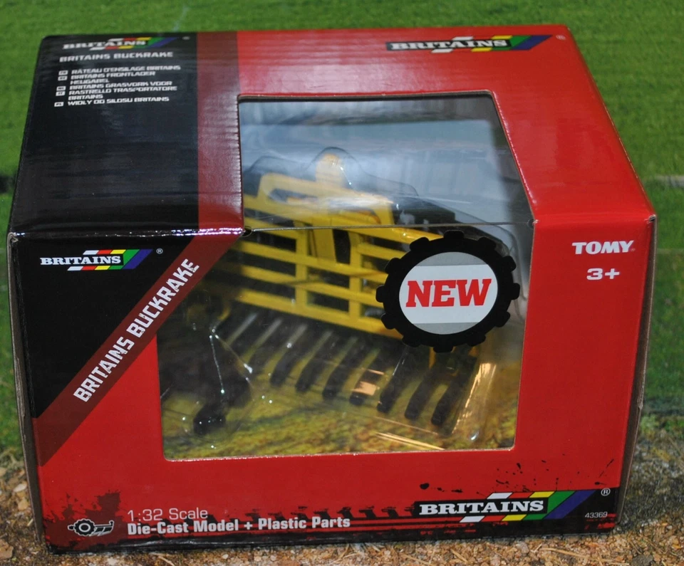 BRITAINS 1/32 , 43369 REAR BUCKRAKE WITH FRONT HITCH ADAPTER, NEW MIB
