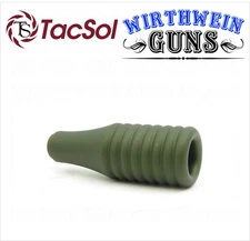 EntirelyCrimson Ribbed Charging Handle for TacSol X-Ring Matte OD Green