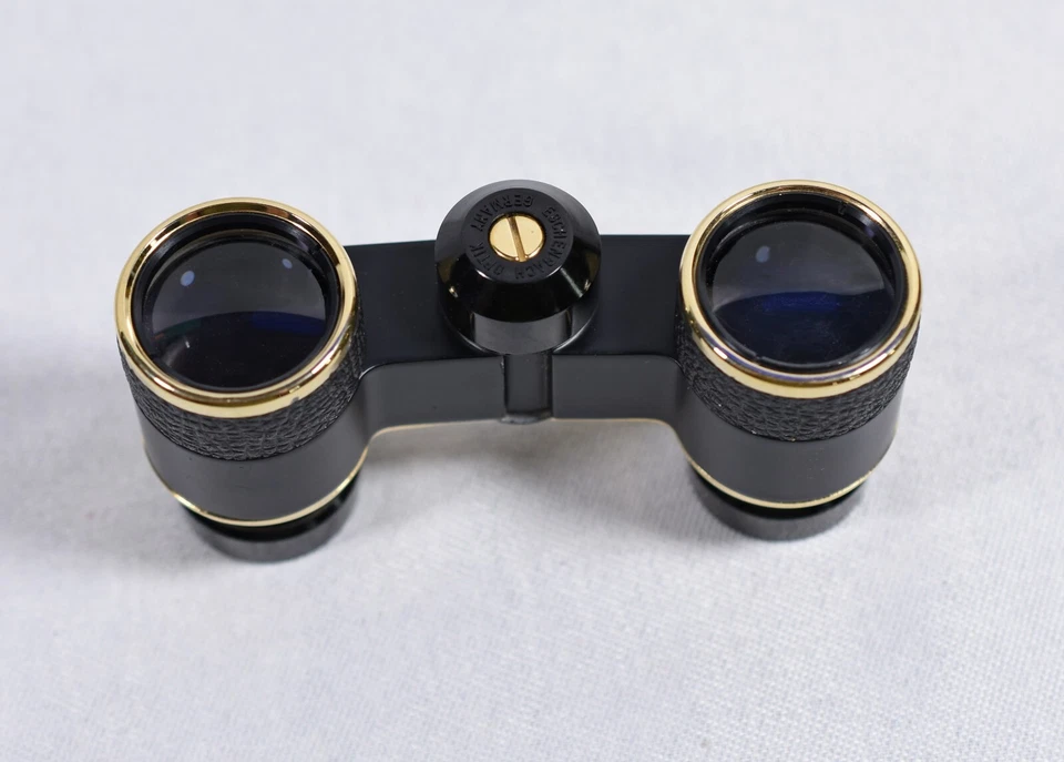 Binoculares de ópera vintage MANON ESCHENBACH OPTIK dorados y negros - hechos en Alemania Foto 4 de 4