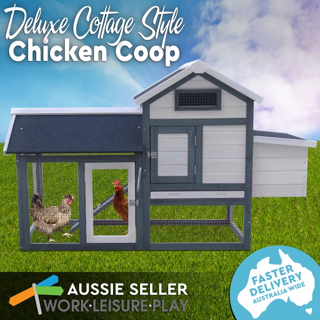 Chicken Coop Rabbit Hutch Guinea Pig Cage Ferret House Cottage